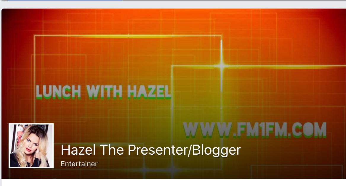 Don't forget to check out my New Facebook Page! 'Hazel The Presenter'.